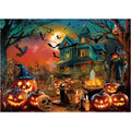 Rocorose 1000-Piece Halloween Jigsaw Puzzle – Haunted Mansion & Jack-o'-Lanterns