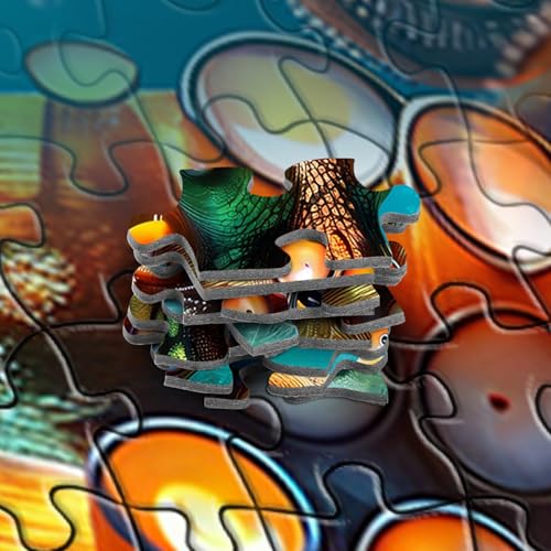 Rocorose 1000 Piece Octopus Puzzle – Deep Sea Ocean Exploration Jigsaw for Adults