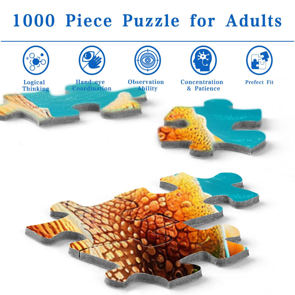 Rocorose 1000 Piece Octopus Puzzle – Deep Sea Ocean Exploration Jigsaw for Adults