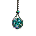 Rollooo Interchangeable Rainbow Empty Cage D20 Dice Holder Necklace – DND Gift