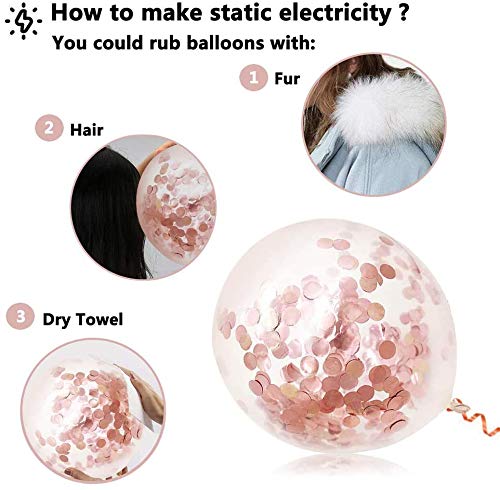 Rose Gold Birthday Party Decoration Set - 67 Pieces with Banner, Curtains, Balloons, and More