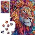 ROSE RAIN 1000-Piece Floral Lion Jigsaw Puzzle – Dust-Free HD Board, 27.56x19.7 in, Letters on Back for Assisted Solving
