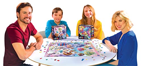 RoseArt 300-Piece 3D Lenticular Hot Air Balloon Puzzle for Adults