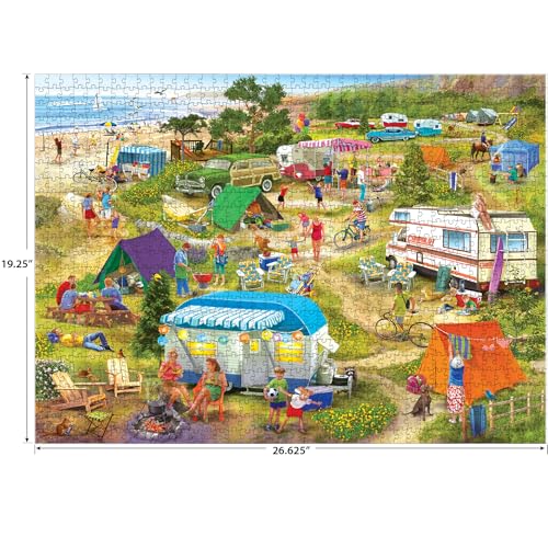 RoseArt Chris Bigelow Country Seaside Cramped Grounds 1000-Piece Jigsaw Puzzle - Made in USA
