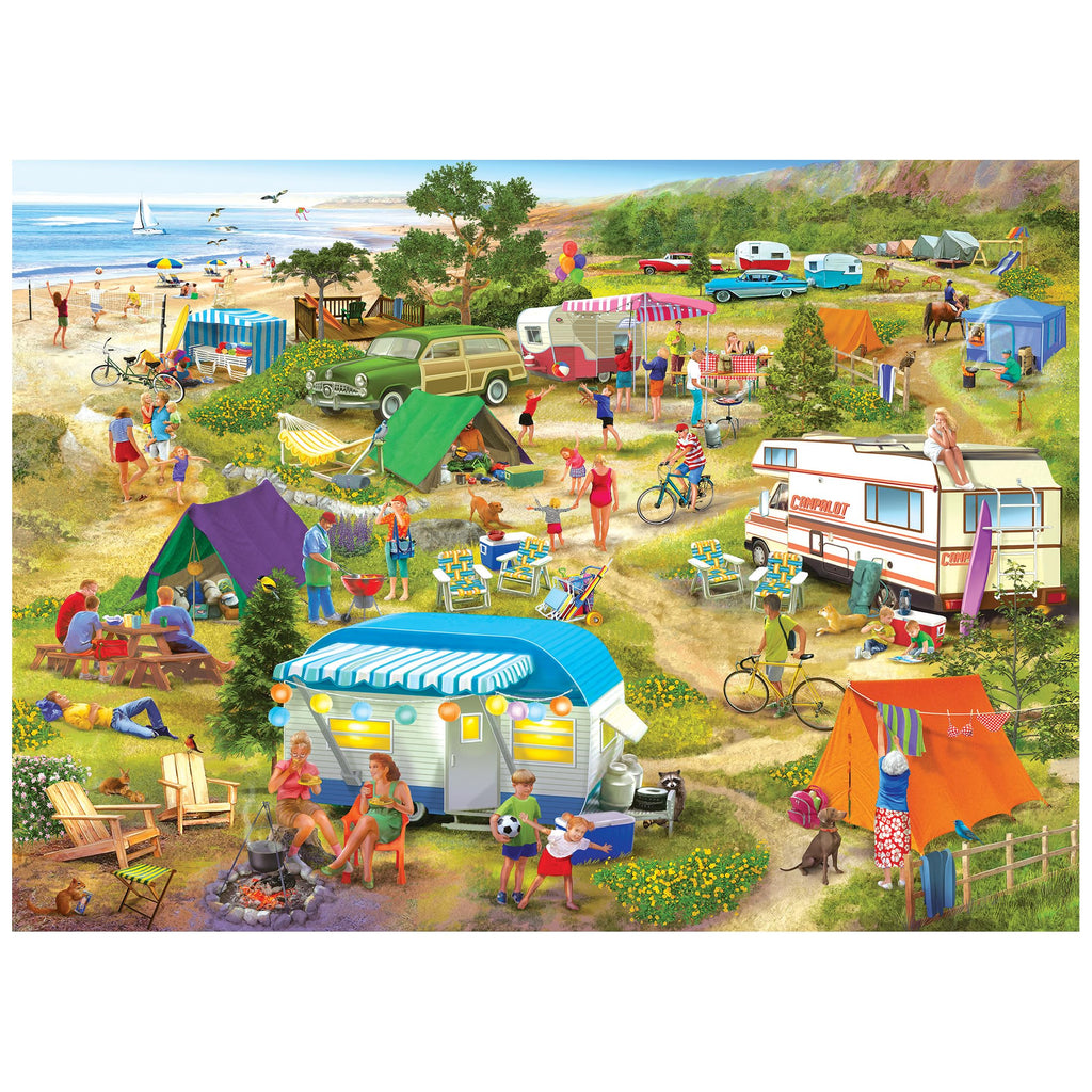 RoseArt Chris Bigelow Country Seaside Cramped Grounds 1000-Piece Jigsaw Puzzle - Made in USA