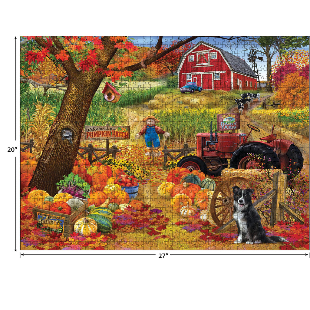 RoseArt Chris Bigelow Fall Harvest 1000 Piece Jigsaw Puzzle for Adults