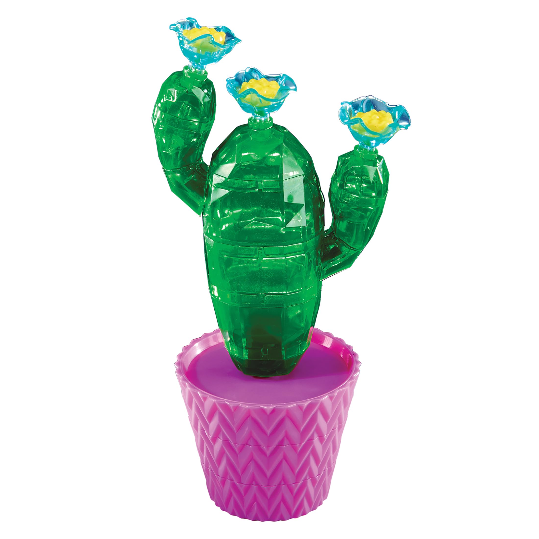 RoseArt Crystal Gem Creations Jewel Succulents Kit – 175+ Pieces Crystal Building Set for Ages 8+