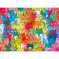 RoseArt Cute Colorful Cats 1000 Piece Jigsaw Puzzle for Adults – Premium Quality with Bonus Poster