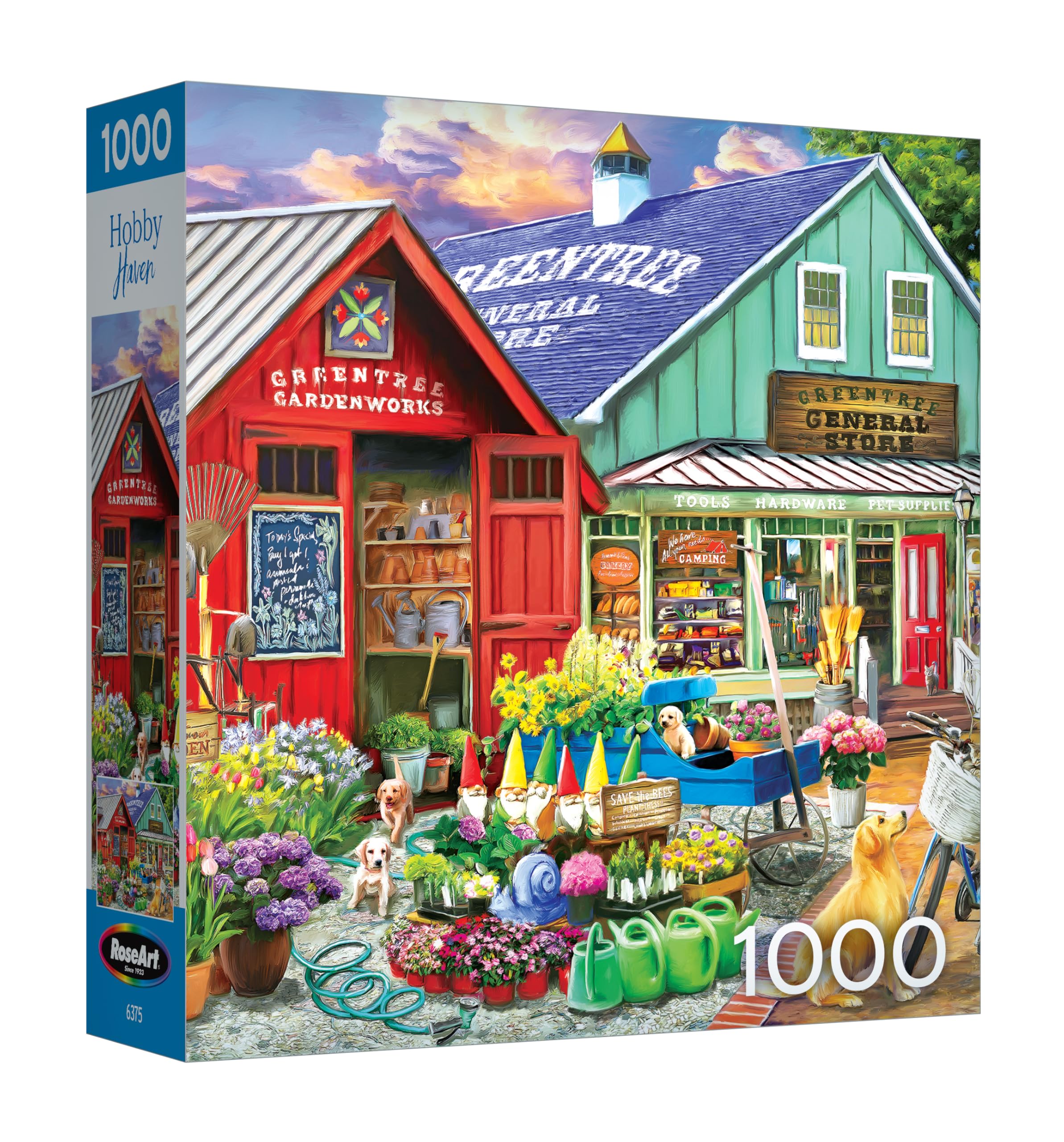RoseArt Hobby Haven Greentree Garden Center 1000 Piece Jigsaw Puzzle for Adults