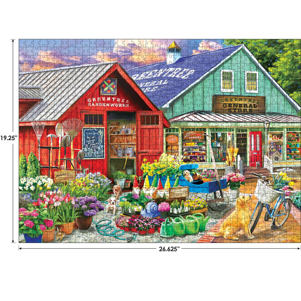RoseArt Hobby Haven Greentree Garden Center 1000 Piece Jigsaw Puzzle for Adults