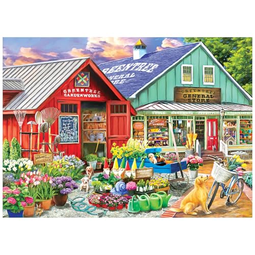 RoseArt Hobby Haven Greentree Garden Center 1000 Piece Jigsaw Puzzle for Adults