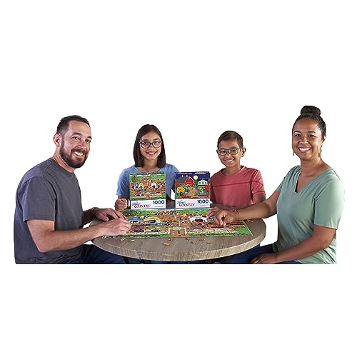 RoseArt Home Country Farm County Fair 1000-Piece Jigsaw Puzzle – 20x27 Inch