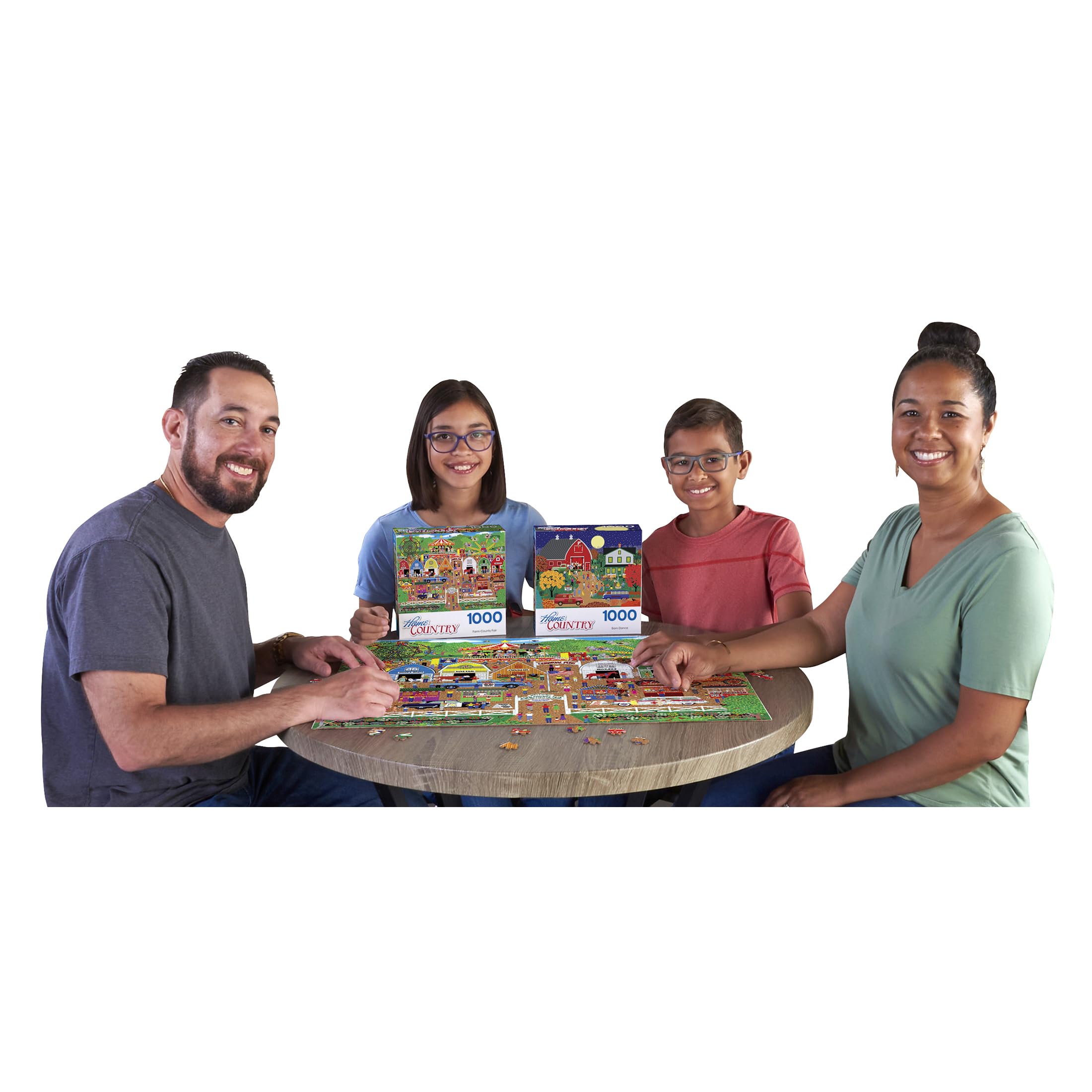 RoseArt Home Country Farm County Fair 1000-Piece Jigsaw Puzzle – 20x27 Inch