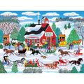 RoseArt Home Country Jingle Bell Sleigh Society 1000-Piece Jigsaw Puzzle