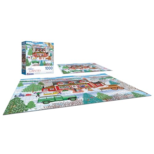 RoseArt Home Country 'Warming House' 1000-Piece Jigsaw Puzzle – Mark Frost Americana