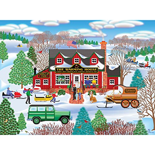 RoseArt Home Country 'Warming House' 1000-Piece Jigsaw Puzzle – Mark Frost Americana