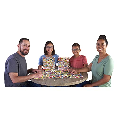 RoseArt Kellogg's Cereal Favorites 1000-Piece Jigsaw Puzzle – Premium Puzzle Board with Bonus Poster