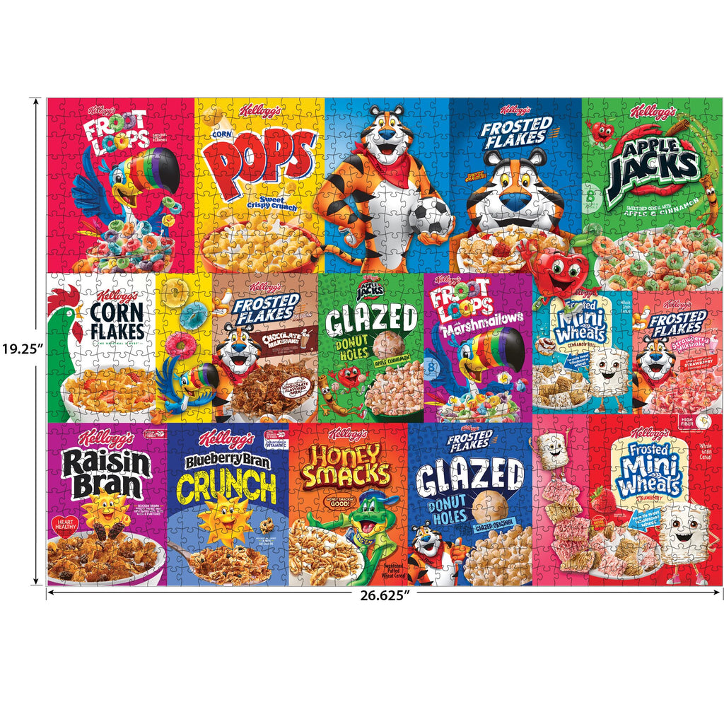 RoseArt Kellogg's Cereal Favorites Modern 1000-Piece Jigsaw Puzzle