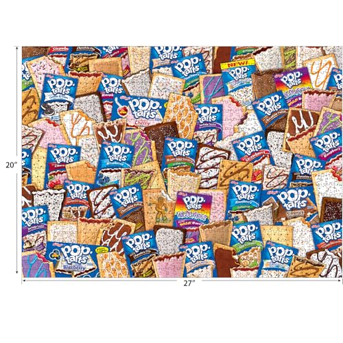 RoseArt Kellogg's Pop Tart Party 1000-Piece Jigsaw Puzzle – Unfrosted & Frosted Flavors Collage