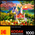 RoseArt Kodak Neuschwanstein Castle 1000-Piece Jigsaw Puzzle for Adults - Summer Sunset View