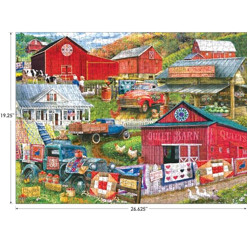 RoseArt Kodak Premium 1000-Piece Jigsaw Puzzle: Country Compilation