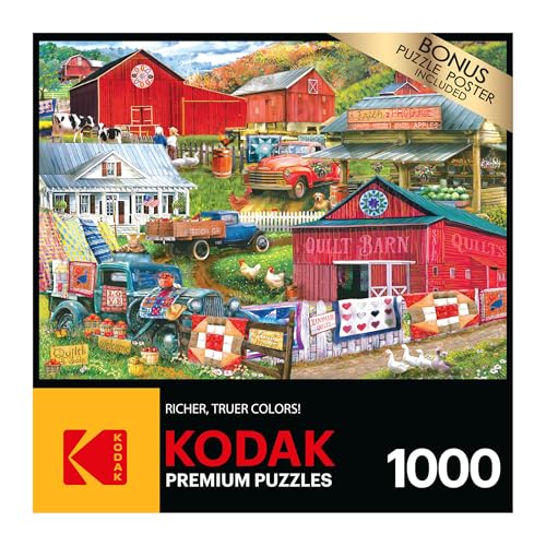 RoseArt Kodak Premium 1000-Piece Jigsaw Puzzle: Country Compilation