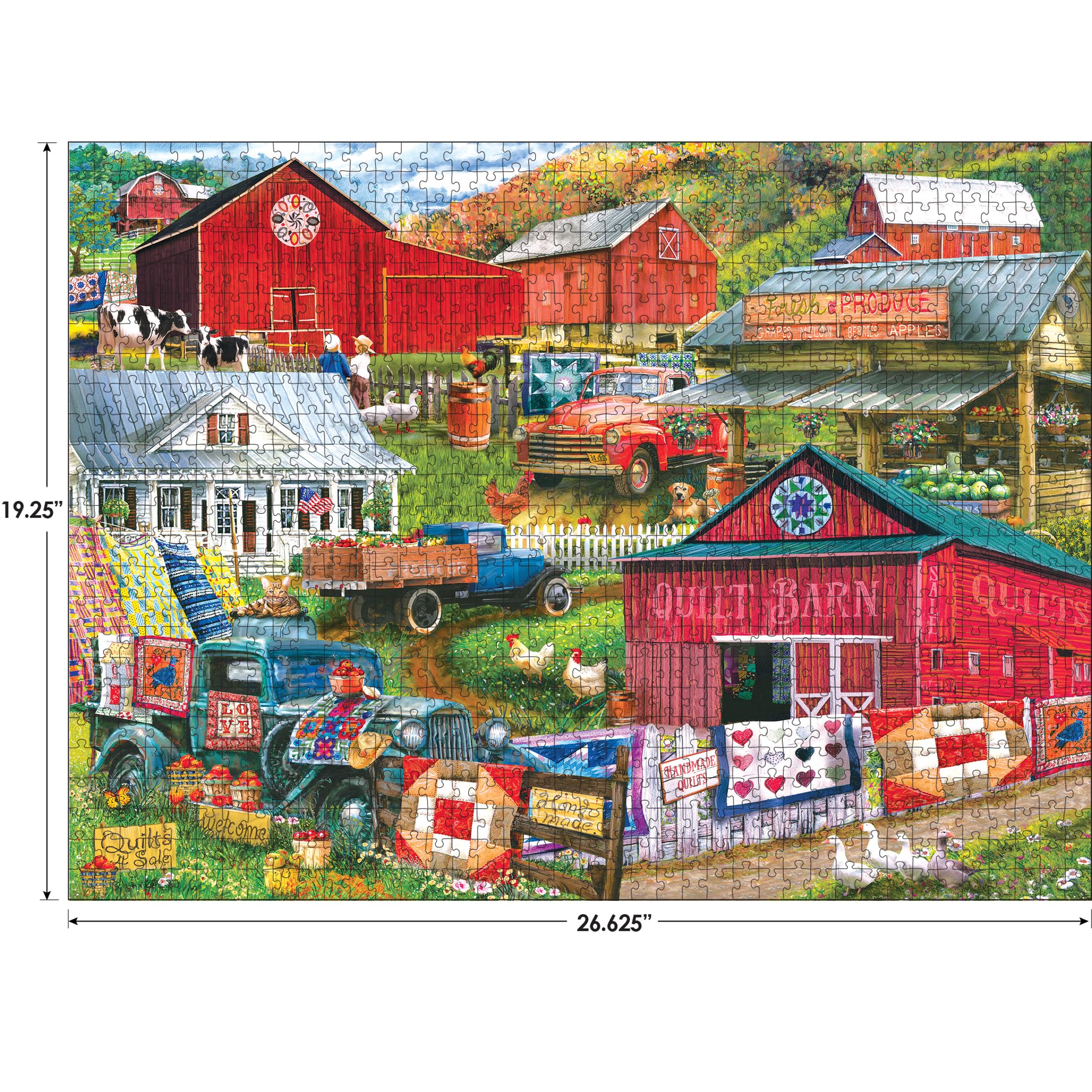 RoseArt Kodak Premium 1000-Piece Jigsaw Puzzle: Country Compilation