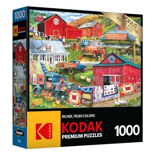 RoseArt Kodak Premium 1000-Piece Jigsaw Puzzle: Country Compilation