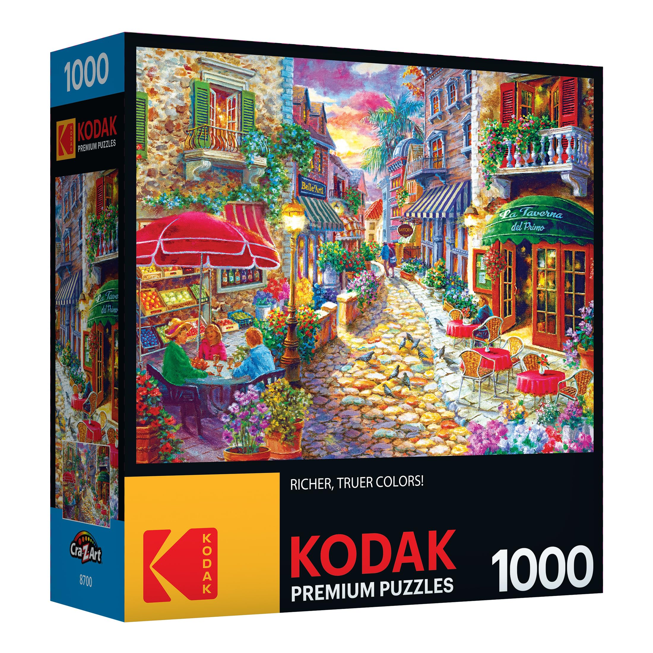 RoseArt Kodak Premium 1000-Piece Jigsaw Puzzle – Late Afternoon in Italy by Nicky Boehme