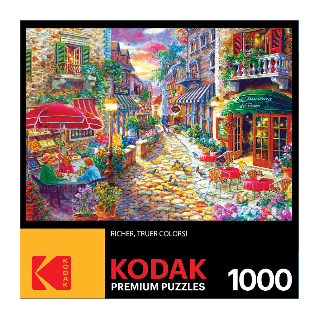 RoseArt Kodak Premium 1000-Piece Jigsaw Puzzle – Late Afternoon in Italy by Nicky Boehme
