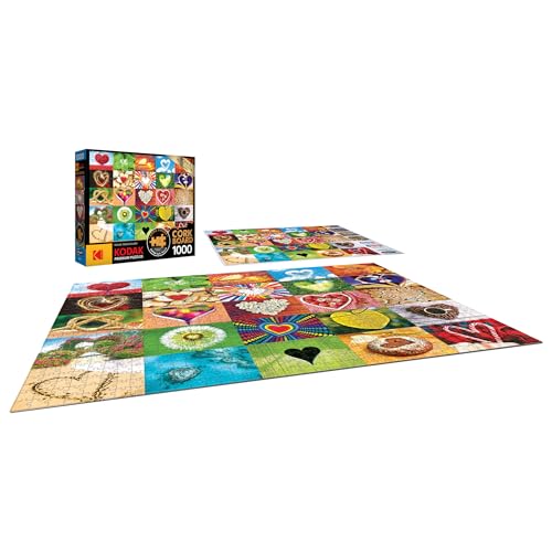 RoseArt Kodak Premium Cork Puzzle: Love is Everywhere, 1000-Piece Jigsaw for Adults