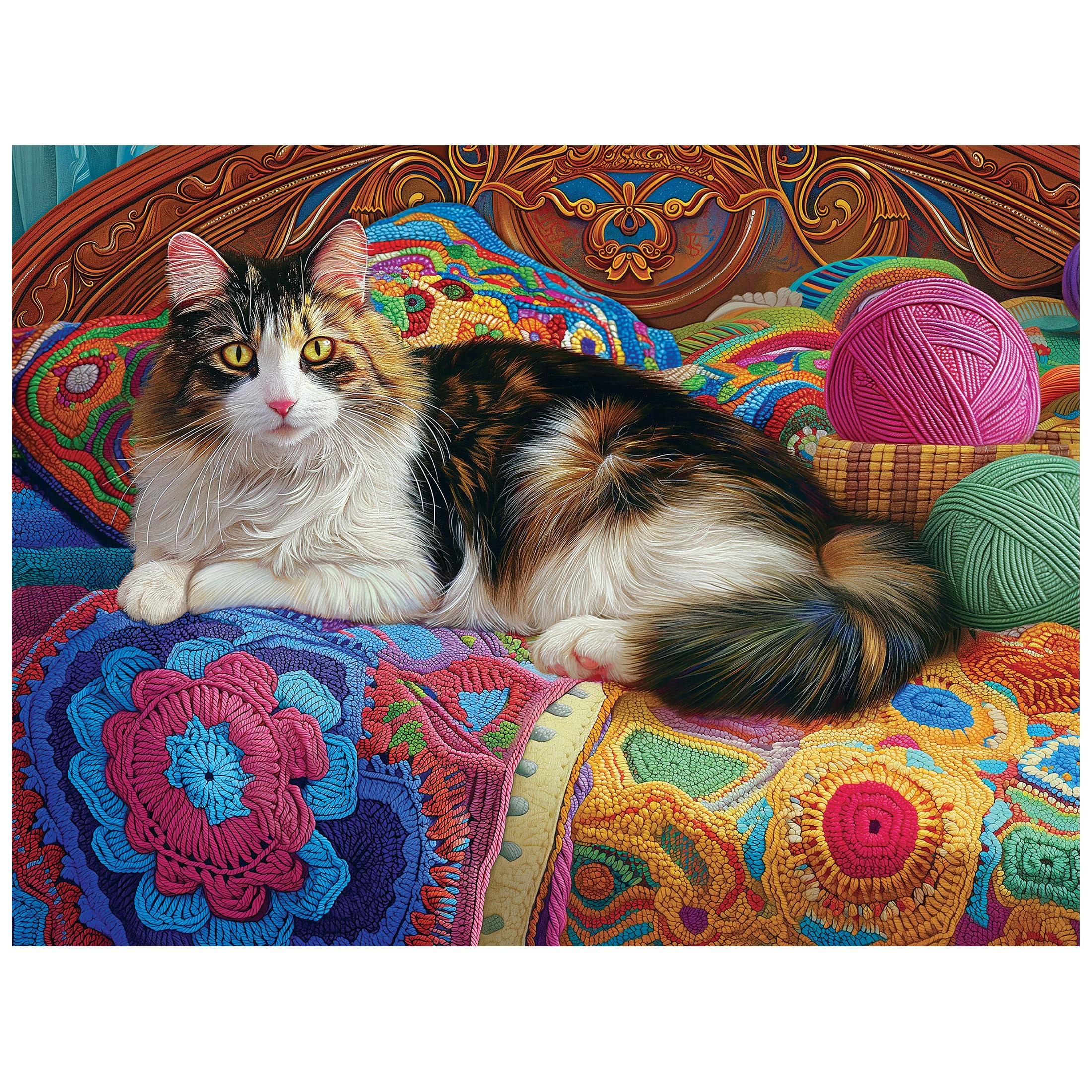 RoseArt Kodak Premium Knitting Kitten 350 Piece Jigsaw Puzzle - 24" x 18"