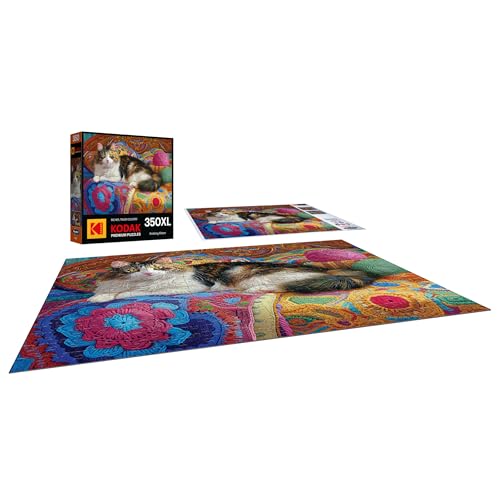 RoseArt Kodak Premium Knitting Kitten 350 Piece Jigsaw Puzzle - 24" x 18"