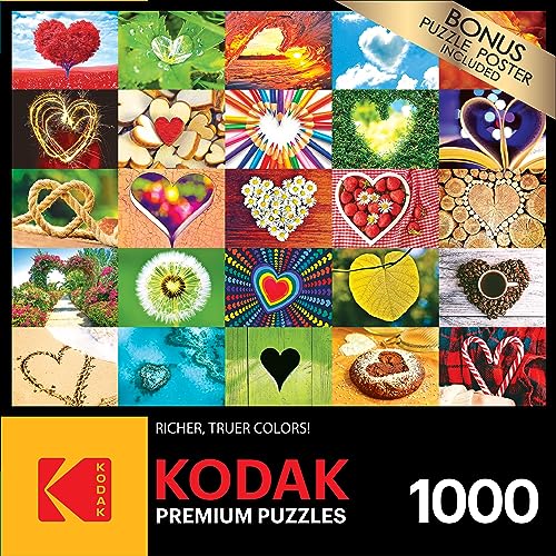 RoseArt Kodak Premium Love is Everywhere 1000 Piece Jigsaw Puzzle – Finished Size 20x27 Inches