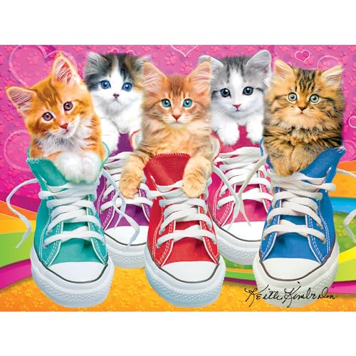 RoseArt Kodak Premium Sneaky Kats II 350-Piece Jigsaw Puzzle for Adults