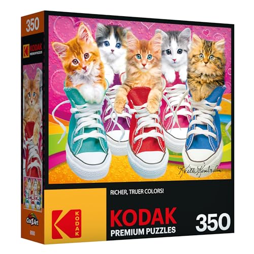 RoseArt Kodak Premium Sneaky Kats II 350-Piece Jigsaw Puzzle for Adults