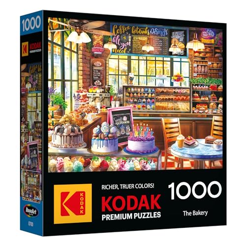 RoseArt Kodak Premium The Bakery 1000-Piece Jigsaw Puzzle - Food-Themed, Ages 10+