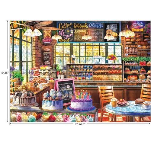 RoseArt Kodak Premium The Bakery 1000-Piece Jigsaw Puzzle - Food-Themed, Ages 10+