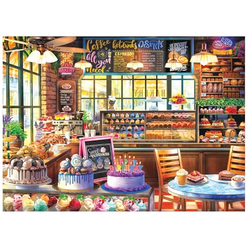 RoseArt Kodak Premium The Bakery 1000-Piece Jigsaw Puzzle - Food-Themed, Ages 10+