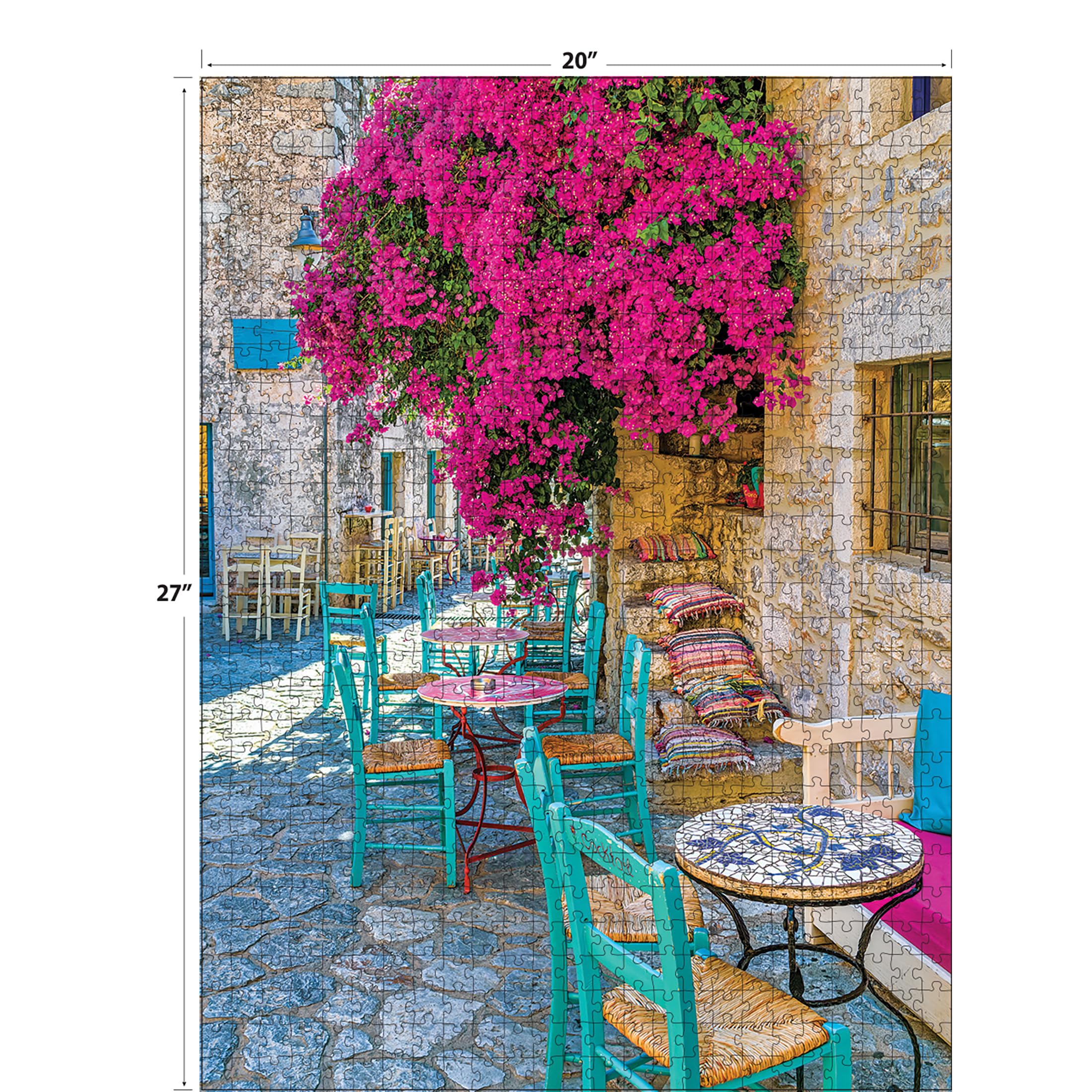 RoseArt Kodak Premium Village Areopoli 1000-Piece Jigsaw Puzzle – Adults, 27x20 Inch