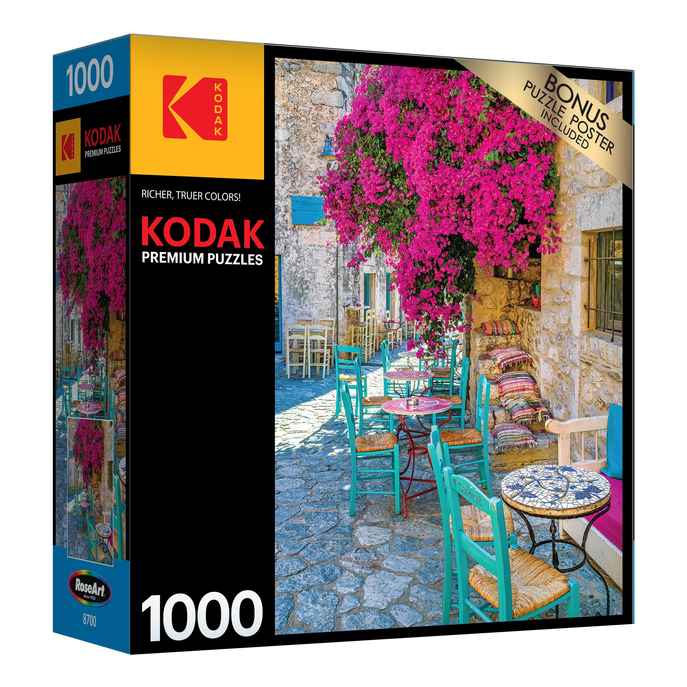 RoseArt Kodak Premium Village Areopoli 1000-Piece Jigsaw Puzzle – Adults, 27x20 Inch