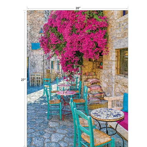 RoseArt Kodak Premium Village Areopoli 1000-Piece Jigsaw Puzzle – Adults, 27x20 Inch