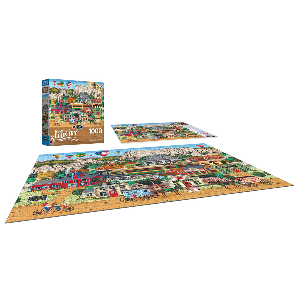 RoseArt Mount Rushmore 1000-Piece Jigsaw Puzzle – Premium Quality Puzzle Board