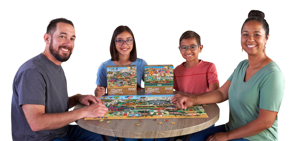 RoseArt Mount Rushmore 1000-Piece Jigsaw Puzzle – Premium Quality Puzzle Board