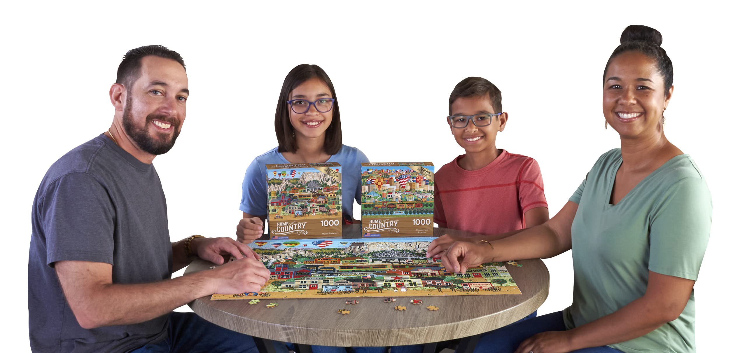 RoseArt Mount Rushmore 1000-Piece Jigsaw Puzzle – Premium Quality Puzzle Board