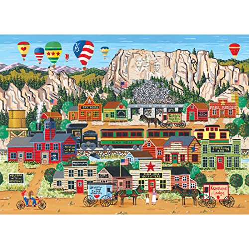 RoseArt Mount Rushmore 1000-Piece Jigsaw Puzzle – Premium Quality Puzzle Board