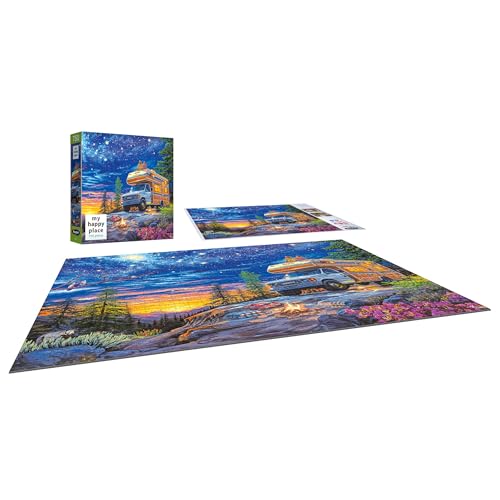 RoseArt My Happy Place 750-Piece Jigsaw Puzzle – Eco-Friendly Adult Puzzle