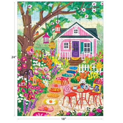 RoseArt Olivia Gibbs Floral Garden 300 Piece Jigsaw Puzzle – 18x24 Inches, Made in USA