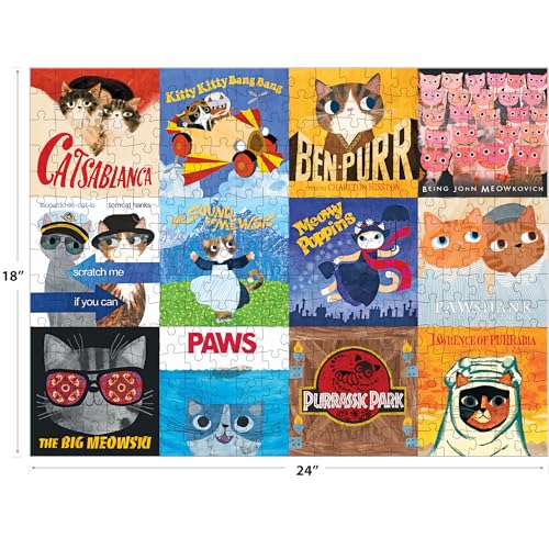 RoseArt Planet Cat Movie Cats 300-Piece Jigsaw Puzzle – Fun Cat Movie Parodies