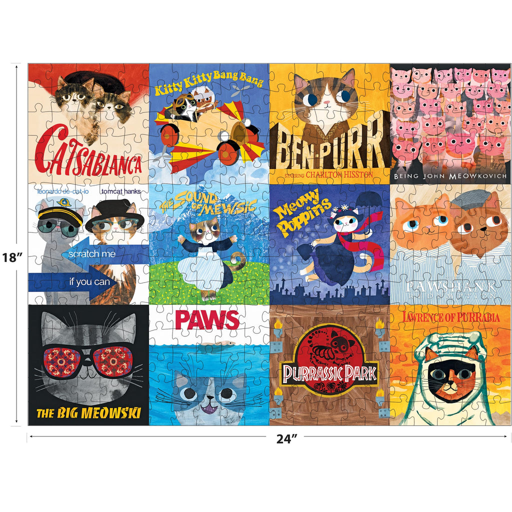 RoseArt Planet Cat Movie Cats 300-Piece Jigsaw Puzzle – Fun Cat Movie Parodies
